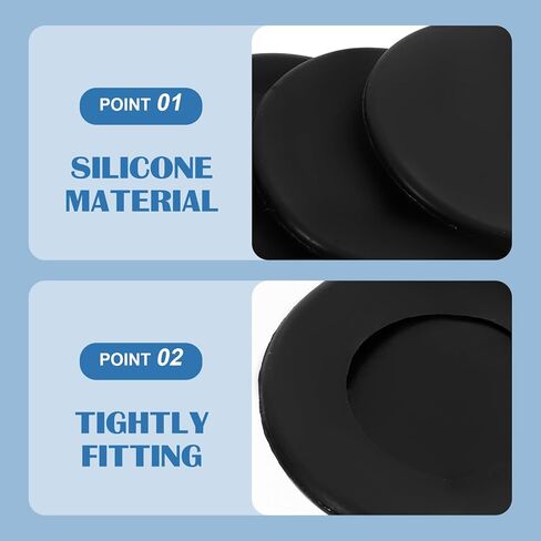 20Pcs Silicone Stethoscope Diaphragm Covers: Soft Replacement Chestpiece Protector & Bell Head Cover Spare Parts, Black in Saudi Arabia