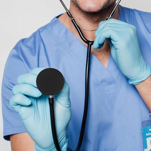 20Pcs Silicone Stethoscope Diaphragm Covers: Soft Replacement Chestpiece Protector & Bell Head Cover Spare Parts, Black in Saudi Arabia