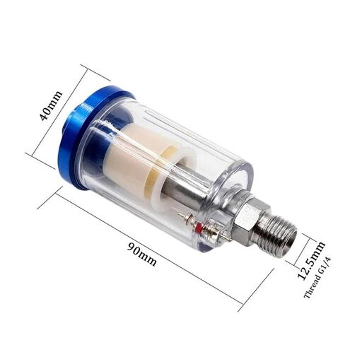 1 Piece high Pressure Water Oil Separator G1/4 Thread Suitable for Compressor Paint Pneumatic Parts Household air Filter Accessories in Saudi Arabia