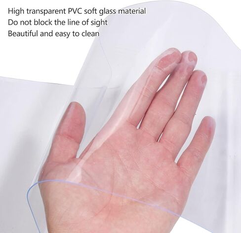 Strip Soft Door Curtain, Clean Plastic Freezer Door Curtain for Windscreen Partition in Shopping Mall Kitchen Garage (Colour: 1.3mm, Size: 0.15X2M) in Saudi Arabia