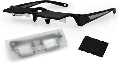 DS. DISTINCTIVE STYLE Lazy Glasses Prism 90 Degree Crochet Glasses Mirror Reading Glasses for Laying Down/Knitting (Lightweight Version for People without Glasses) in Saudi Arabia