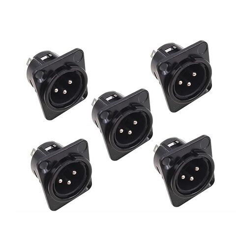 5 قطعة مقبس معدني XLR YS145 YS146 ذكر وأنثى 3 دبوس موصل ميكروفون YS145BG YS146BG (مقبس ذكر 5 قطعة) in Saudi Arabia
