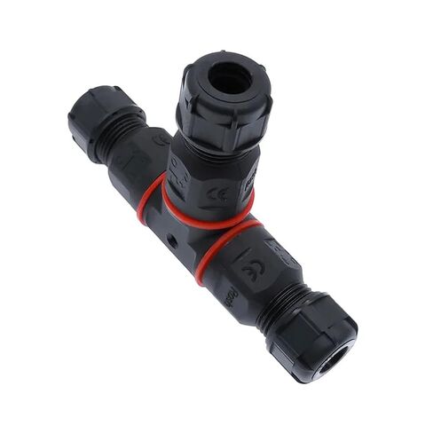 Connector T Shape 3 Pin 250V 24A Cable Wire Gland Sleeve Quick Connect 1Pcs in Saudi Arabia