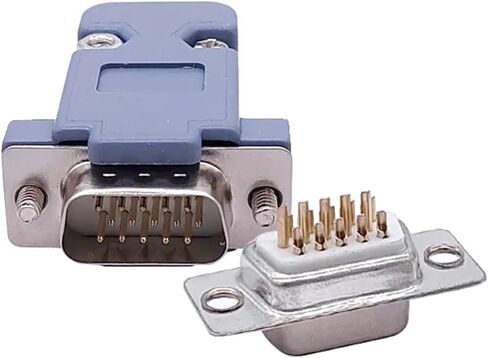 10PCS DB9 Connector Core VGA Pl9pin Port Socket Female Male D Type Adapter SUB DB15(3) in Saudi Arabia