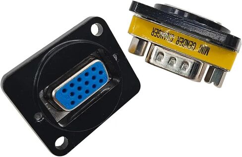 2PCS DB9/DB15 Mini Hardware Panel Socket Connector D-Type 9-pin 15 Pin Female Connectors RS232 Solder(DB9-Male and Male) in Saudi Arabia