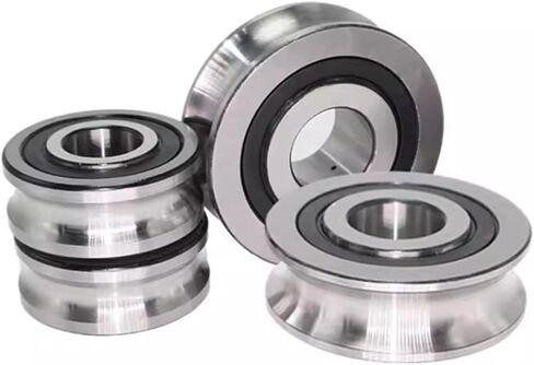 10 قطعة عجلة مختلطة استقامة فوق الخط مع محمل الأخدود V 6203 15X35X11MM بكرة U نوع الأخدود (V6203-3-1) in Kuwait