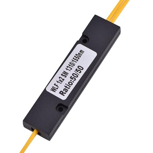 فاصل ألياف بصرية 1 × 2 SC، مقسم الطول الموجي PLC أحادي الوضع 1310 نانومتر 1550 نانومتر مع فقدان إدخال منخفض لتركيب شبكة FTTH FTTX وتوصيل الألياف البصرية in Saudi Arabia