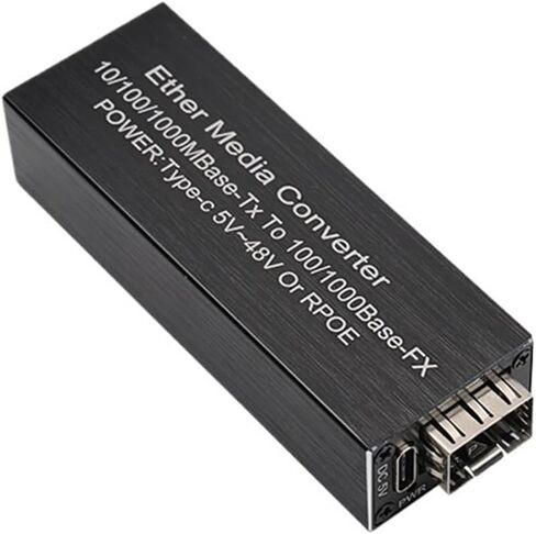 1000M PoE Gigabit SFP Converter Ethernet to SFP Fiber Optic Network Extension Device with 5V DC Type-C Input(Without Casing) in Saudi Arabia