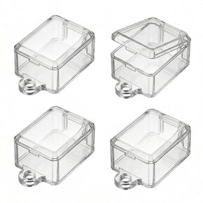 4 Pcs Push Button On-Off Cover, Clear Hinged Guard for Boat Toggle, Anti-misoperation Shield with Adhesive Backing, Protection for Wall/Industrial Switches (Rectangular) in Kuwait