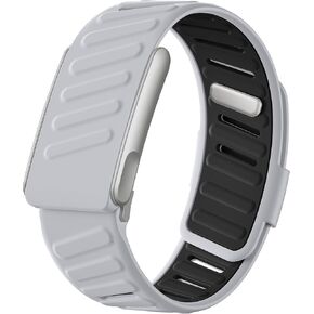 أحزمة سيليكون Getino متوافقة مع Whoop 5.0 Band One، Peak، Life MG، حزام إكسسوارات رياضي مقاوم للماء قابل للتنفس وقابل للتعديل لتتبع أنشطة اللياقة البدنية Whoop Band 5.0، GrayBlack in Kuwait