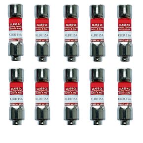 10-Pack New KLDR-15 KLDR-15A 600Vac Time Delay Fuse,KLDR 15A Class CC Cartridge Fuse in Saudi Arabia