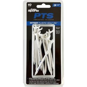 تي شيرتات جولف بلاستيكية من Pride Professional Tee System PTS Offset، 10 عبوات، 2-3/4 بوصة أو 3-1/4 بوصة، تي شيرتات جولف بيضاء in Kuwait
