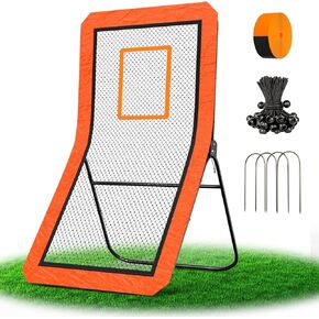 Lacrosse Rebounder net for Backyard, 4x7FT Adjustable Net with 5 Angles & Target Stripe,Durable Multi-Sport Practice Tool for Soccer Baseball Volleyball Training Equipment in Saudi Arabia