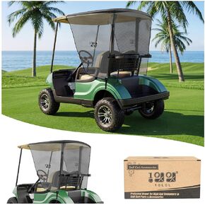 غطاء مظلة الشمس لعربة الجولف 10L0L 2 لسيارة Yamaha G29 Drive2 - غطاء قابل للطي مقاوم للأشعة فوق البنفسجية مع طبقة عاكسة للحرارة - أسود in Kuwait