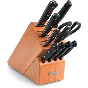 Wüsthof Gourmet 11-Piece Knife Block Set, Beech Wood in Kuwait