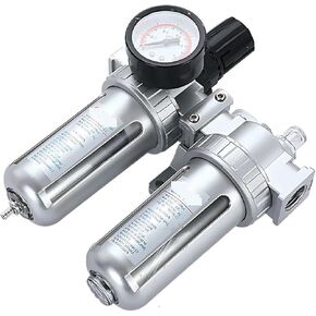 SFC200 1/4"، SFC300 3/8"، SFC400 1/2"، منظم فلتر ضاغط الهواء، فاصل الزيت عن الماء، صمام منظم الأجزاء الهوائية (SFC-200، 5 مجموعات) in Saudi Arabia