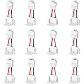 Siterlink Quick Connect Smoke Detector Adapter Plug, Compatible with GS562A Hardwired Smoke Alarm to Connect Existing Wiring Harness GA6217F 12 Pack in Saudi Arabia