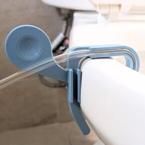 Peritoneal Dialysis Drain Away Toilet Clip - PD Dialysis Accessories - Peritoneal Dialysis Accessories - Effluent Disposal Attachment for Catheter and Dialysis Tubing -Fits 1.5-1.7 Toilet Rims in Saudi Arabia