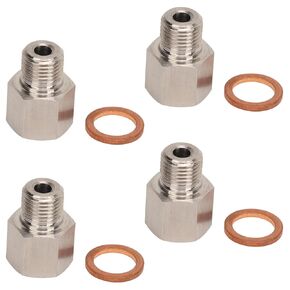 2Pcs Metric Fitting Adapter, 1/8in NPT Female to M10 x 1.0 Male Pipe Fitting Adapter Stainless Steel NPT Pipe Fiiting with Washer in Kuwait