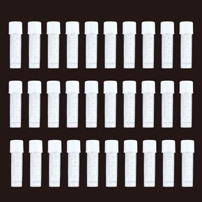 30Pcs 2ml Vial Plastic Small Tubes with Screw Caps Clear Mini Vials with Top Cap for Lab Sample Storage Plastic Test Tubes for Laboratory School Art and Educational Use in Kuwait