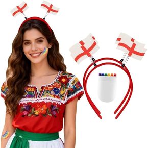 World Cup Exclusive Original Fan Cheer Set Soccer Headbands & 6-Color Face Paint Team Spirit Merch for Party Stadium Home Bar-EN in Saudi Arabia