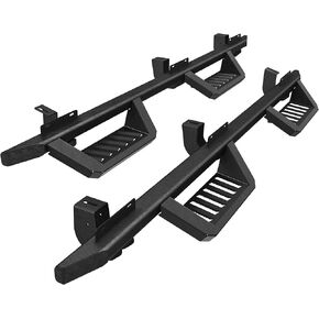 لوحات الجري متوافقة مع 2007-2018 Jeep Wrangler JK JKU Unlimited 4 أبواب كابينة مزدوجة/كابينة طاقم، خطوات Nerf جانبية مقاس 5.2 بوصة، قضبان Nerf من الفولاذ الكربوني شديدة التحمل، سطح غير قابل للانزلاق in Kuwait