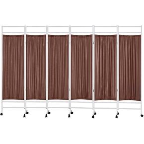 3-6 Panels Privacy Screen,Freestanding Room Divider with Wheels,6ft Tall Ward Partition,Compact and Foldable for Office Beauty Salons(Color 3,6-Panel) in Saudi Arabia