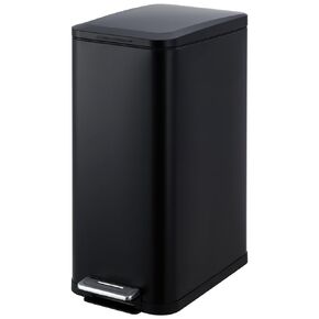 13-Gallon Kitchen Trash Can, 50-Liter Slim Stainless Steel Pedal Trash Bin, Pedal Trash Can with Soft-Close Lid, Fingerprint-Resistant, with Removable Inner Bucket, Suitable for Small Spaces,Bathroom in Saudi Arabia