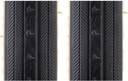 Sunlite Road Raised Center Recreational Low Resistance Black Gum Wall Tire Pair 27 x 1-1/4 in Saudi Arabia