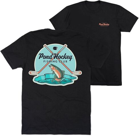ChalkTalkSPORTS Hockey Short Sleeve T-Shirt - Pond Hockey - Youth & Adult Sizes in Saudi Arabia
