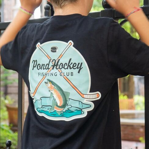 ChalkTalkSPORTS Hockey Short Sleeve T-Shirt - Pond Hockey - Youth & Adult Sizes in Saudi Arabia