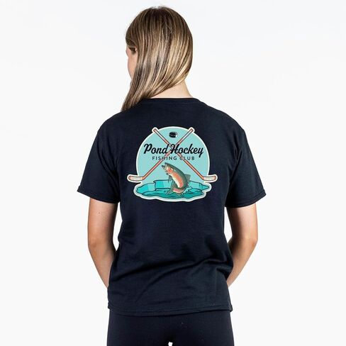 ChalkTalkSPORTS Hockey Short Sleeve T-Shirt - Pond Hockey - Youth & Adult Sizes in Saudi Arabia