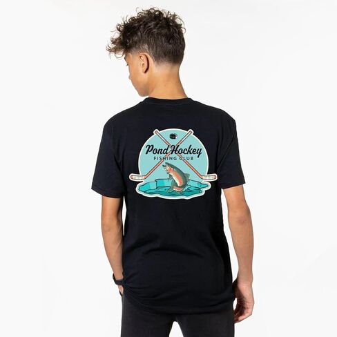 ChalkTalkSPORTS Hockey Short Sleeve T-Shirt - Pond Hockey - Youth & Adult Sizes in Saudi Arabia