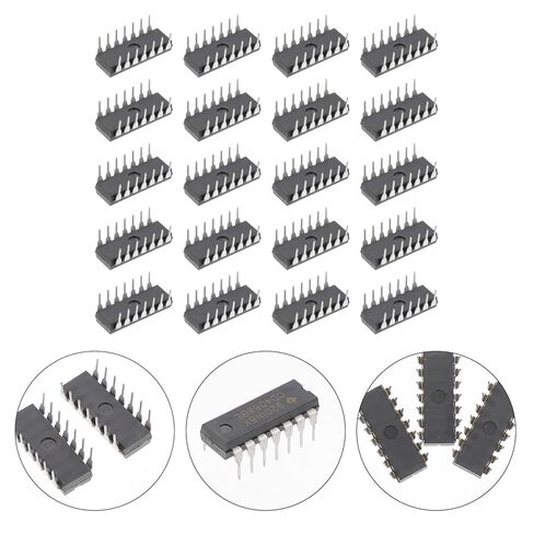Holibanna CD4066BE Quad Bilateral Analog Logic Gate Chip 20-Pack DIP-14 Interface for Electronics Projects for Circuit Design and Replacement Components in Saudi Arabia