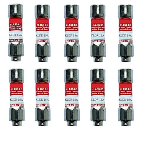 10 عبوات جديدة KLDR-15 KLDR-15A 600Vac صمام تأخير الوقت، KLDR 15A Class CC Cartridge Fuse in Saudi Arabia
