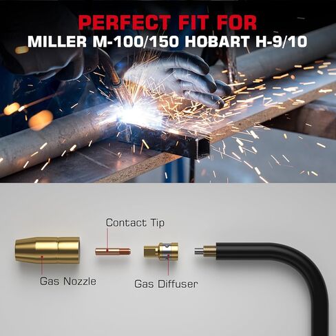 ARCCAPTAIN MIG Welding Contact Tip 000-068 (0.035") Welding tips for Miller M-100 25pcs for Miller Millermatic M-10 M-15 M-25 M-40 M-150 Hobart H-9 H-10 MIG Guns in Saudi Arabia