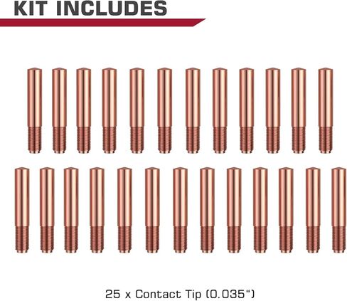 ARCCAPTAIN MIG Welding Contact Tip 000-068 (0.035") Welding tips for Miller M-100 25pcs for Miller Millermatic M-10 M-15 M-25 M-40 M-150 Hobart H-9 H-10 MIG Guns in Saudi Arabia