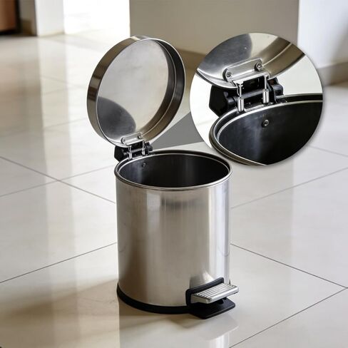CLISPEED 6pcs Soft Close Trash Can Damper, 55- Hydraulic Quiet-Close Lid Mechanism, Replacement Metal Damper Piston for Kitchen Wastebaskets and Garbage Cans in Saudi Arabia