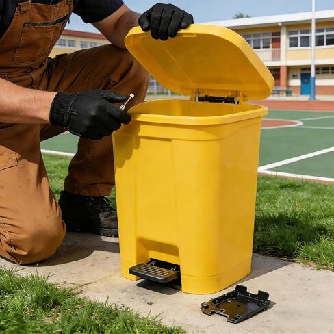 CLISPEED 6pcs Soft Close Trash Can Damper, 55- Hydraulic Quiet-Close Lid Mechanism, Replacement Metal Damper Piston for Kitchen Wastebaskets and Garbage Cans in Saudi Arabia