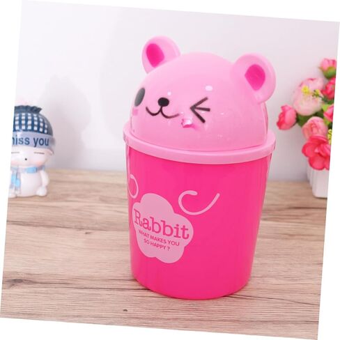 Veemoon Garbage Bin Kitchen Mini Trash Can Desktop Wastebasket Small Dustbin Table Organizer Random Style in Saudi Arabia