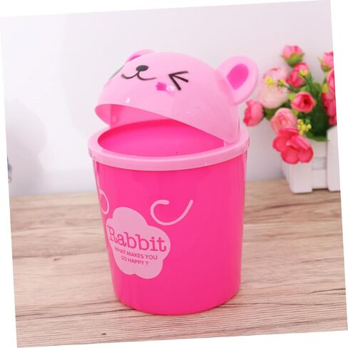 Veemoon Garbage Bin Kitchen Mini Trash Can Desktop Wastebasket Small Dustbin Table Organizer Random Style in Saudi Arabia