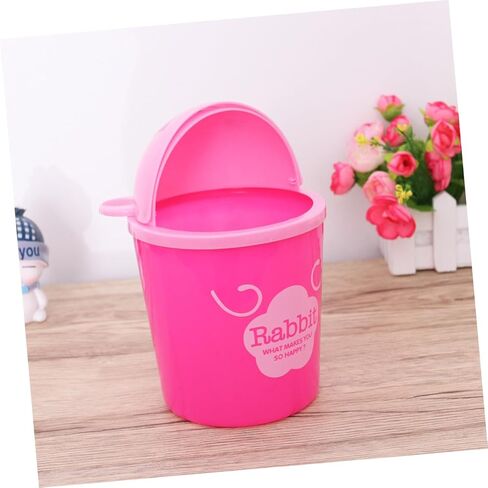 Veemoon Garbage Bin Kitchen Mini Trash Can Desktop Wastebasket Small Dustbin Table Organizer Random Style in Saudi Arabia