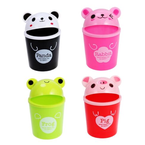 Veemoon Garbage Bin Kitchen Mini Trash Can Desktop Wastebasket Small Dustbin Table Organizer Random Style in Saudi Arabia