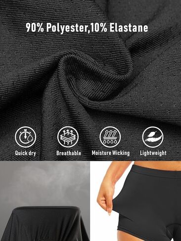 Women's Padded Cycling Shorts, Breathable Bike Shorts with Silicone Gel Pad, Comfortable Shockproof for Riding in Saudi Arabia