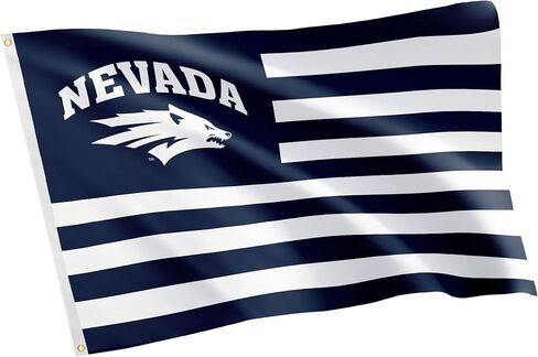 Desert Cactus University of Nevada Reno Indoor and Outdoor 100% Polyester University Flag Banner, 3x5 Feet Wolf Pack (Nation) in Saudi Arabia