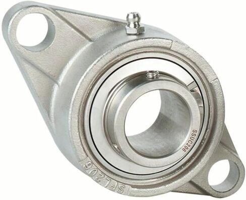 1PCS SUCFL206 304Stainless Steel Outer Spherical Bearing Belt Base Insert Bearing in Saudi Arabia