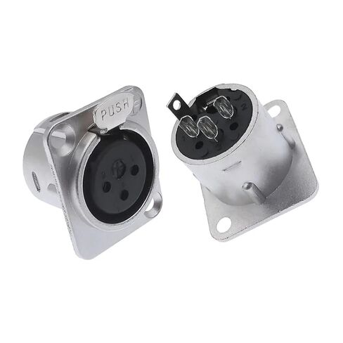 1 قطعة مقبس معدني XLR YS145 YS146 ذكر أنثى 3 دبوس YS145BG YS146BG (أنثى سوداء) in Kuwait