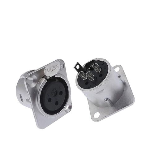 1 قطعة مقبس معدني XLR YS145 YS146 ذكر أنثى 3 دبوس YS145BG YS146BG (أنثى سوداء) in Kuwait