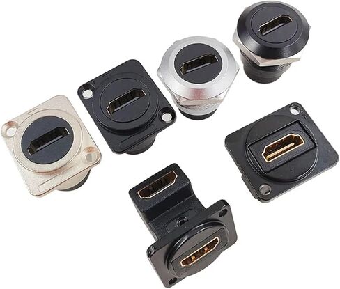 2PCS HDMI Video D-Type Socket Interface Conversion 4K Docking Head Female(T) in Saudi Arabia