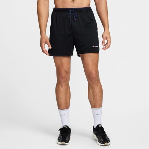 شورت الجري Track Club Dri-FIT مقاس 5 بوصات من Nike للرجال ببطانة قصيرة مقاس L أسود/أزرق داكن in Saudi Arabia